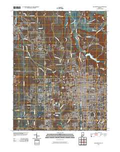 Bloomington 2010 topographic map thumbnail