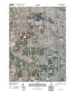 Calumet City 2010 topographic map thumbnail