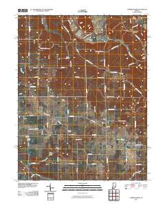 Campbellsburg 2010 topographic map thumbnail