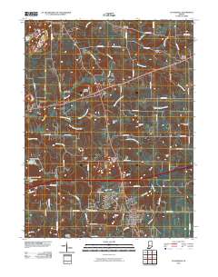 Cloverdale 2010 topographic map thumbnail