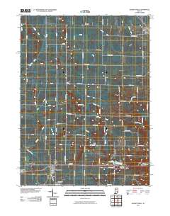 Burnettsville 2010 topographic map thumbnail