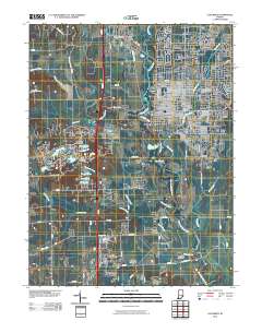 Columbus 2010 topographic map thumbnail