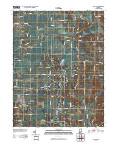 Clay City 2010 topographic map thumbnail