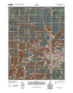Crawfordsville 2010 topographic map thumbnail