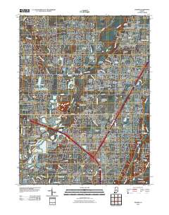Fishers 2010 topographic map thumbnail