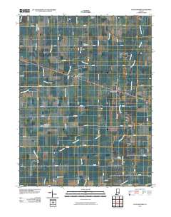 Fountaintown 2010 topographic map thumbnail
