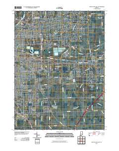 Fort Wayne East 2010 topographic map thumbnail