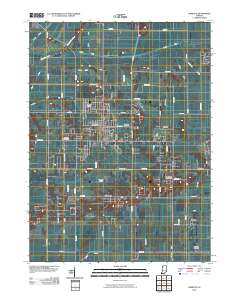 DeMotte 2010 topographic map thumbnail