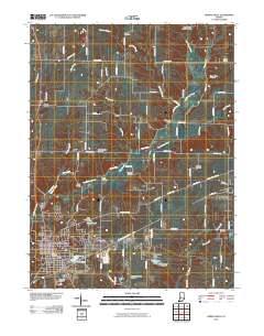 Greencastle 2010 topographic map thumbnail