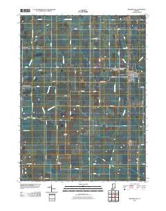 Medaryville 2010 topographic map thumbnail