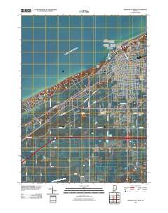 Michigan City West 2010 topographic map thumbnail