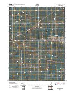 Nappanee West 2010 topographic map thumbnail
