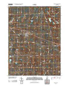 Pierceton 2010 topographic map thumbnail