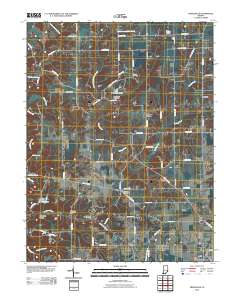 Pierceville 2010 topographic map thumbnail