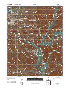Saint Meinrad 2010 topographic map thumbnail