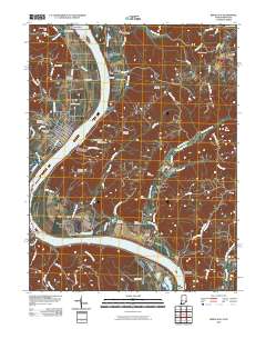 Rising Sun 2010 topographic map thumbnail