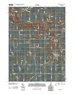 Russiaville 2010 topographic map thumbnail