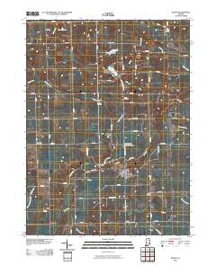 Roann 2010 topographic map thumbnail