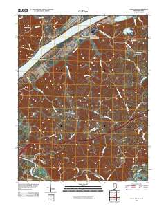 Vevay South 2010 topographic map thumbnail