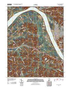 Tell City 2010 topographic map thumbnail
