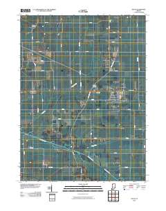 Kouts 2010 topographic map thumbnail