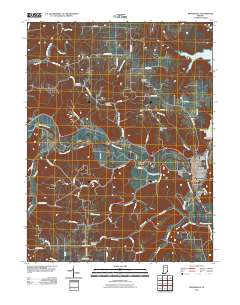 Brookville 2010 topographic map thumbnail