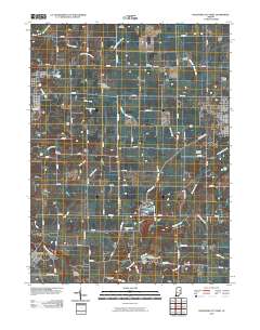 Hartford City West 2010 topographic map thumbnail