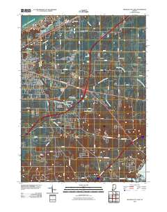 Michigan City East 2010 topographic map thumbnail