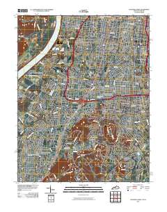 Louisville West 2010 topographic map thumbnail