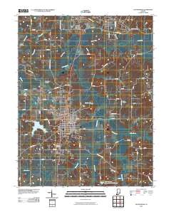 Huntingburg 2010 topographic map thumbnail