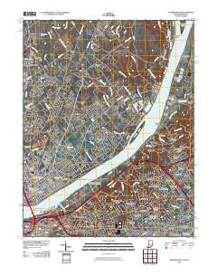Jeffersonville 2010 topographic map thumbnail