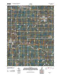 Redkey 2010 topographic map thumbnail