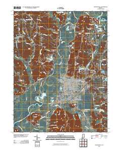 Martinsville 2010 topographic map thumbnail