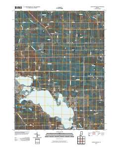 Lake Wawasee 2010 topographic map thumbnail