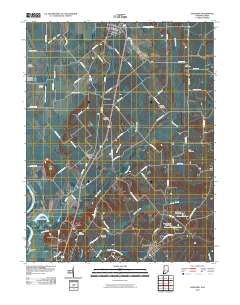 Oaktown 2010 topographic map thumbnail