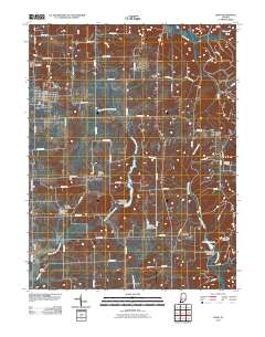 Odon 2010 topographic map thumbnail
