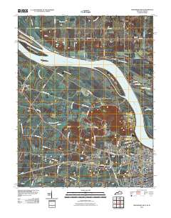 Owensboro West 2010 topographic map thumbnail