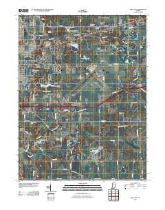 Seelyville 2010 topographic map thumbnail