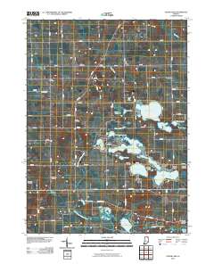 Oliver Lake 2010 topographic map thumbnail