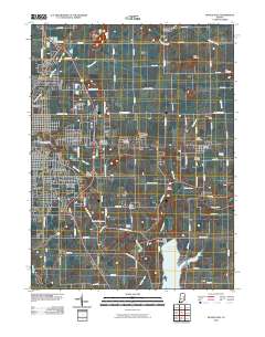 Muncie East 2010 topographic map thumbnail