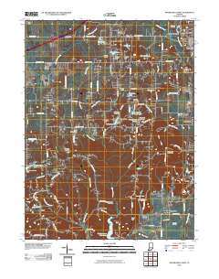 Mooresville West 2010 topographic map thumbnail