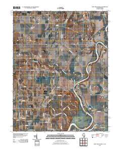 Saint Francisville 2010 topographic map thumbnail