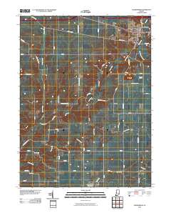 Veedersburg 2010 topographic map thumbnail