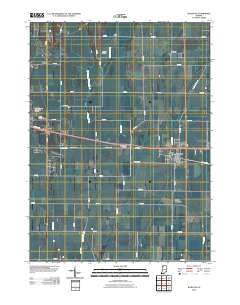 Wanatah 2010 topographic map thumbnail