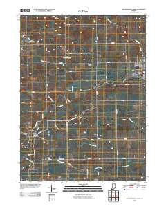 South Whitley West 2010 topographic map thumbnail