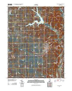 Loogootee 2010 topographic map thumbnail