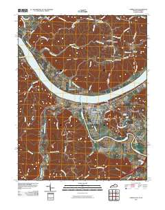 Carrollton 2010 topographic map thumbnail