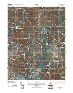 Boonville 2010 topographic map thumbnail