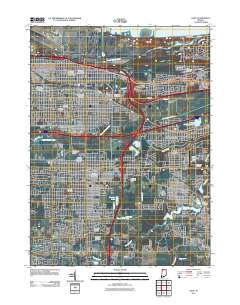 Gary 2011 topographic map thumbnail