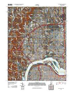 New Albany 2010 topographic map thumbnail